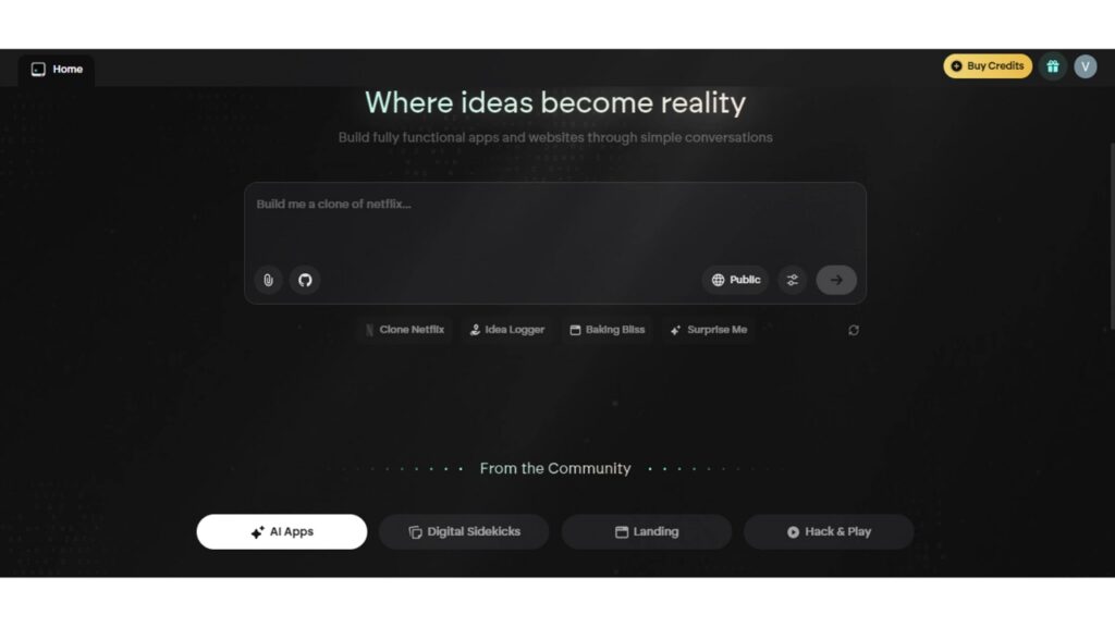 Emergent AI Interface