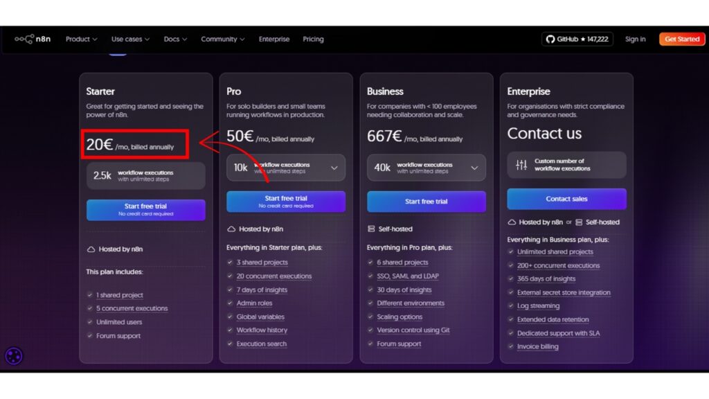 n8n pricing
