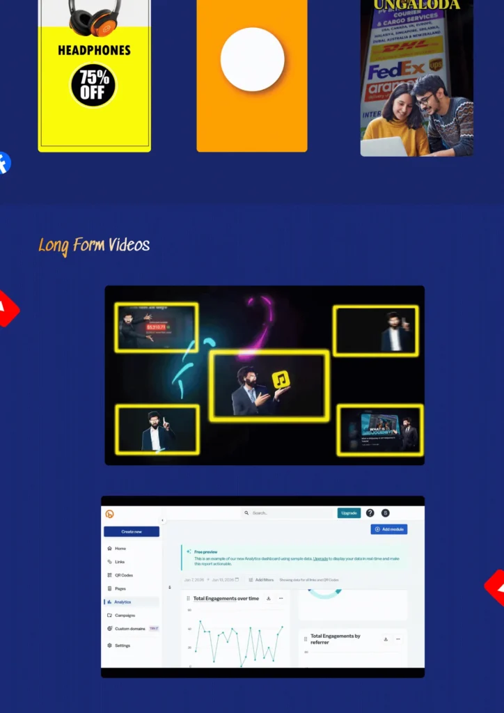 Elevoras video editing portfolio page 4 — reels, shorts and brand video work